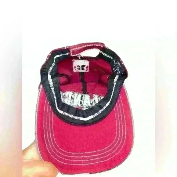 Ronin Ruth Orlando Only USA Style One Size Hat Red and Gray - Picture 2 of 5